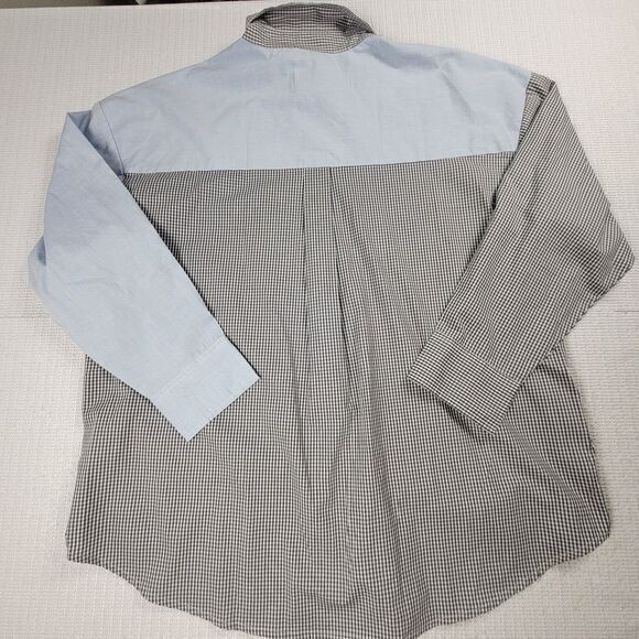 Abercrombie Fitch Long Sleeve Button Up Shirt NWT‎ Men's Size Large Colorblock - Picture 2 of 7